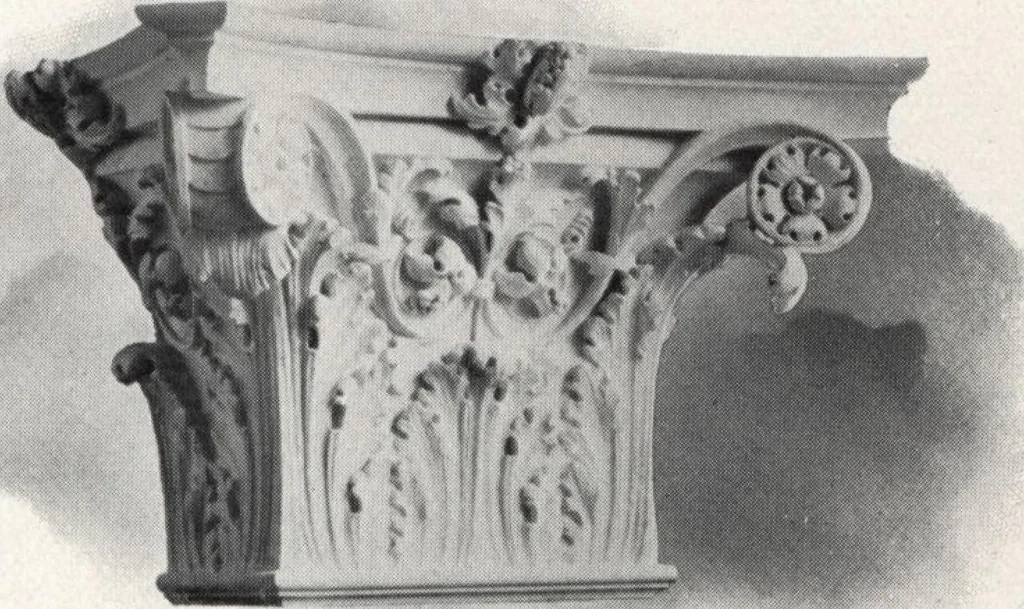 An illustration from Illustrated catalogue of composition capitals and brackets., 1906, leaf 26