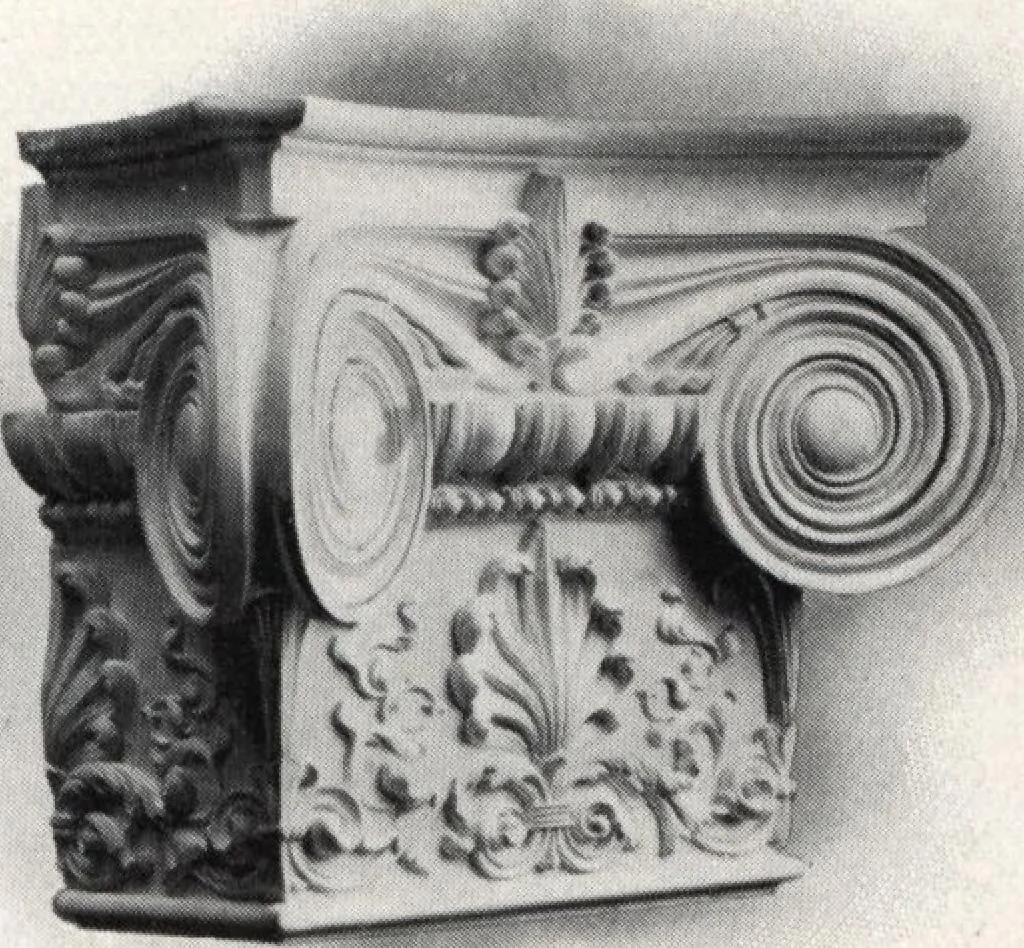 An illustration from Illustrated catalogue of composition capitals and brackets., 1906, leaf 30