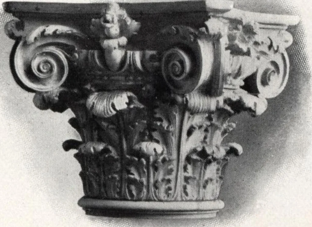 An illustration from Illustrated catalogue of composition capitals and brackets., 1906, leaf 34