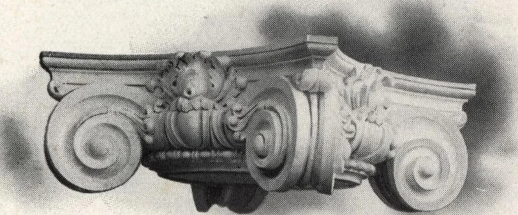 An illustration from Illustrated catalogue of composition capitals and brackets., 1906, leaf 36