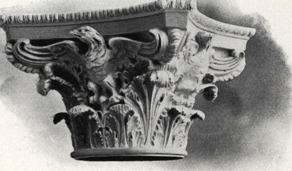 An illustration from Illustrated catalogue of composition capitals and brackets., 1906, leaf 42