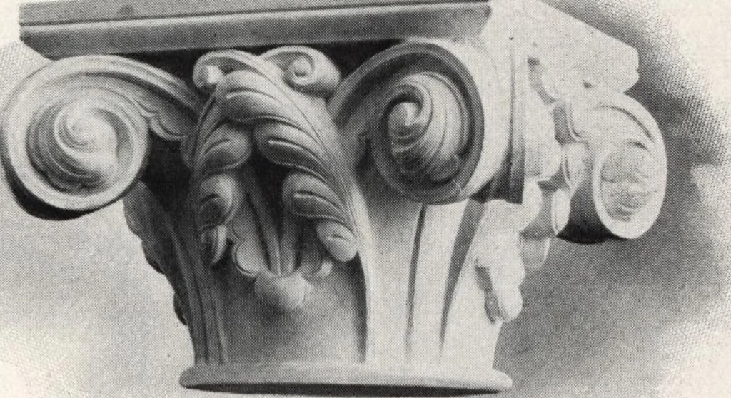 An illustration from Illustrated catalogue of composition capitals and brackets., 1906, leaf 48