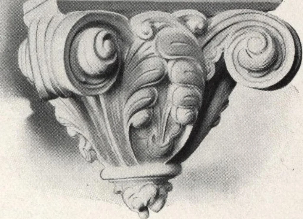 An illustration from Illustrated catalogue of composition capitals and brackets., 1906, leaf 48