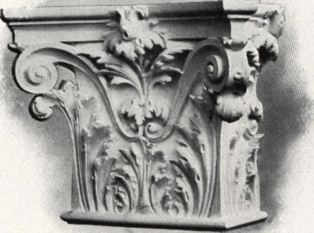 An illustration from Illustrated catalogue of composition capitals and brackets., 1906, leaf 50