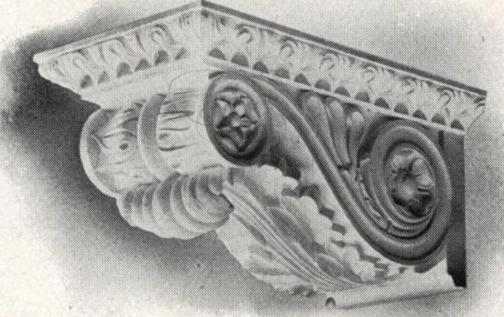 An illustration from Illustrated catalogue of composition capitals and brackets., 1906, leaf 58