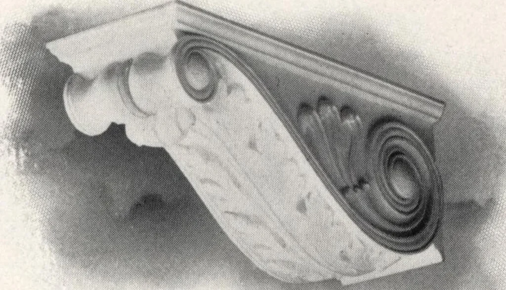 An illustration from Illustrated catalogue of composition capitals and brackets., 1906, leaf 60