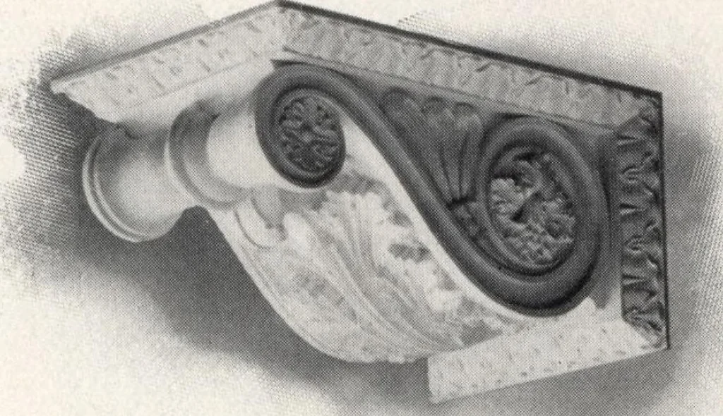 An illustration from Illustrated catalogue of composition capitals and brackets., 1906, leaf 60