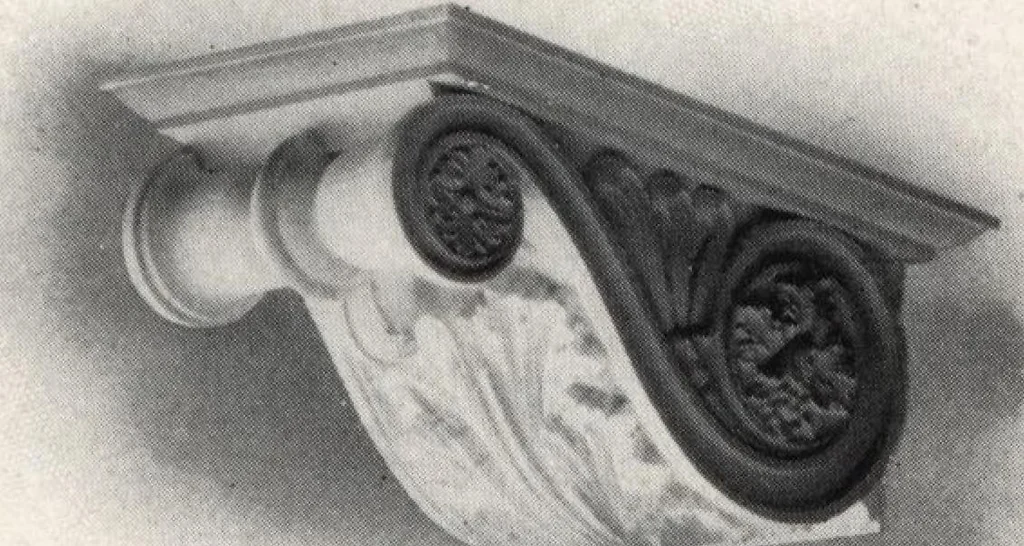 An illustration from Illustrated catalogue of composition capitals and brackets., 1906, leaf 64