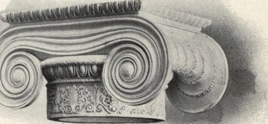 An illustration from Illustrated catalogue of composition capitals and brackets., 1906, leaf 8