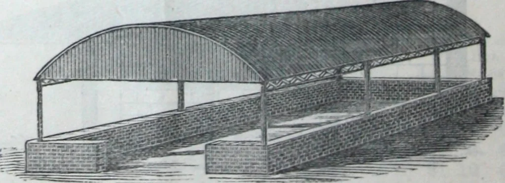 An illustration from Illustrated catalogue of galvanized iron roofing and shedding, iron structures, &c. : patent portable steel railways, railway plant, iron bridges, &c., 1884, leaf 13