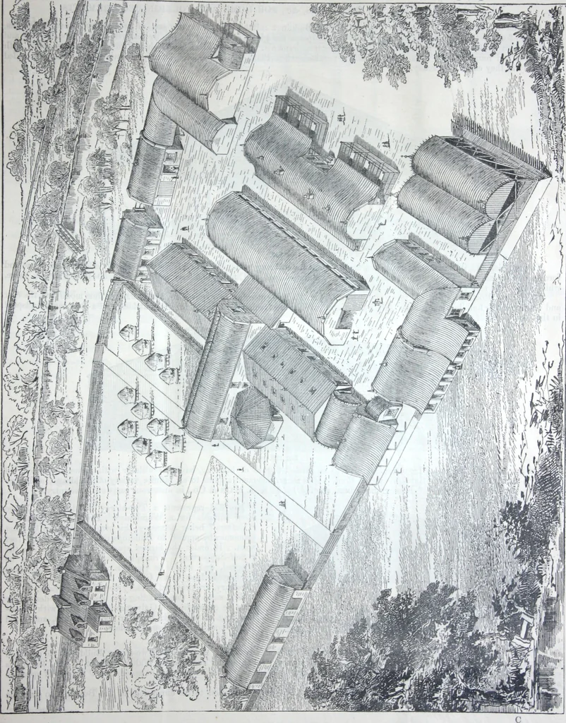 An illustration from Illustrated catalogue of galvanized iron roofing and shedding, iron structures, &c. : patent portable steel railways, railway plant, iron bridges, &c., 1884, leaf 18