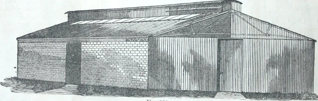 An illustration from Illustrated catalogue of galvanized iron roofing and shedding, iron structures, &c. : patent portable steel railways, railway plant, iron bridges, &c., 1884, leaf 19