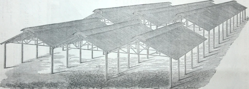 An illustration from Illustrated catalogue of galvanized iron roofing and shedding, iron structures, &c. : patent portable steel railways, railway plant, iron bridges, &c., 1884, leaf 23
