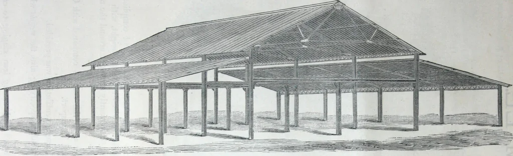An illustration from Illustrated catalogue of galvanized iron roofing and shedding, iron structures, &c. : patent portable steel railways, railway plant, iron bridges, &c., 1884, leaf 25