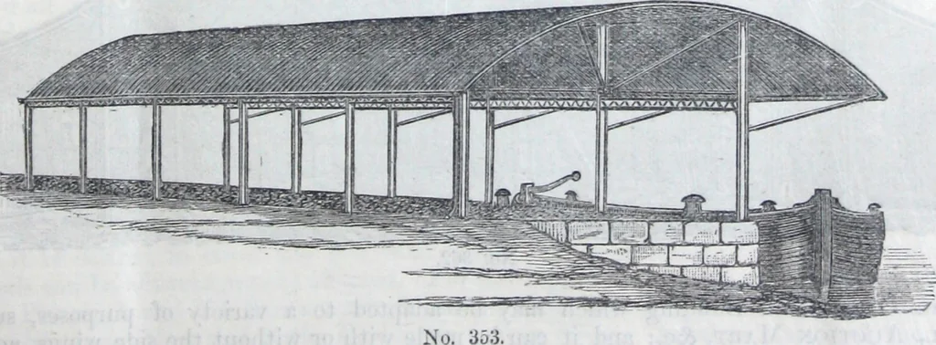 An illustration from Illustrated catalogue of galvanized iron roofing and shedding, iron structures, &c. : patent portable steel railways, railway plant, iron bridges, &c., 1884, leaf 26