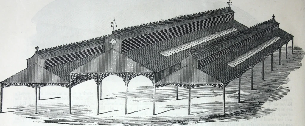 An illustration from Illustrated catalogue of galvanized iron roofing and shedding, iron structures, &c. : patent portable steel railways, railway plant, iron bridges, &c., 1884, leaf 27