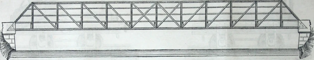 An illustration from Illustrated catalogue of galvanized iron roofing and shedding, iron structures, &c. : patent portable steel railways, railway plant, iron bridges, &c., 1884, leaf 31