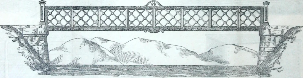 An illustration from Illustrated catalogue of galvanized iron roofing and shedding, iron structures, &c. : patent portable steel railways, railway plant, iron bridges, &c., 1884, leaf 31