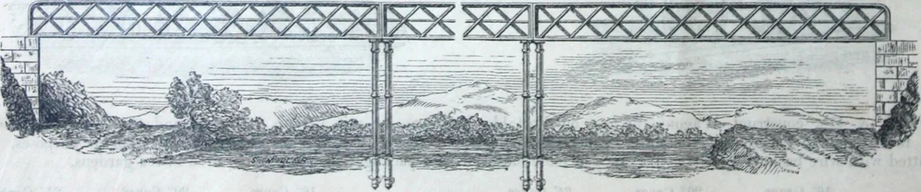 An illustration from Illustrated catalogue of galvanized iron roofing and shedding, iron structures, &c. : patent portable steel railways, railway plant, iron bridges, &c., 1884, leaf 31