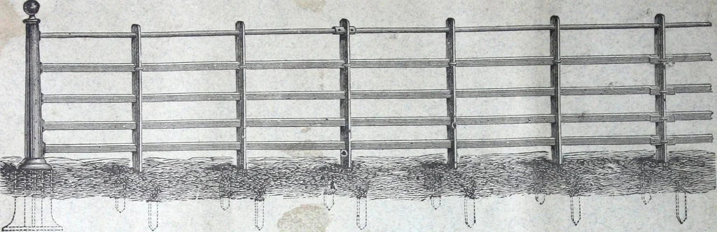 An illustration from Illustrated catalogue of galvanized iron roofing and shedding, iron structures, &c. : patent portable steel railways, railway plant, iron bridges, &c., 1884, leaf 33