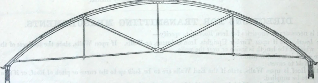 An illustration from Illustrated catalogue of galvanized iron roofing and shedding, iron structures, &c. : patent portable steel railways, railway plant, iron bridges, &c., 1884, leaf 5
