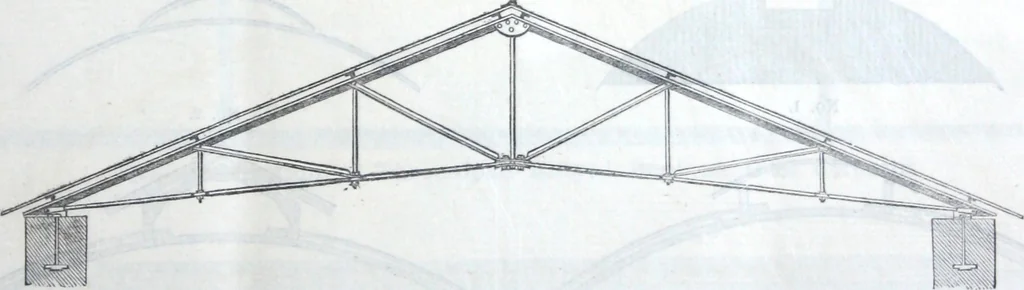 An illustration from Illustrated catalogue of galvanized iron roofing and shedding, iron structures, &c. : patent portable steel railways, railway plant, iron bridges, &c., 1884, leaf 6