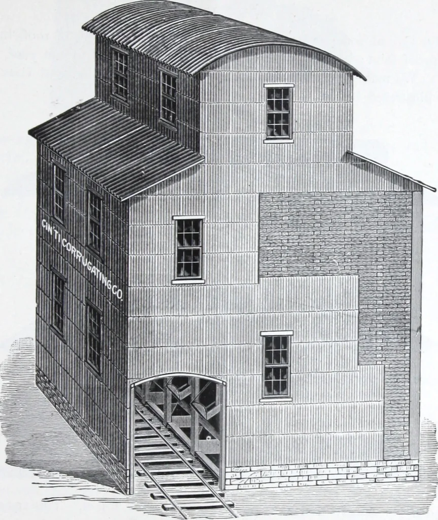 An illustration from Illustrated catalogue of the Cincinnati Corrugating Co. ... : superior corrugated and other sheet metal building material., 1893, leaf 10