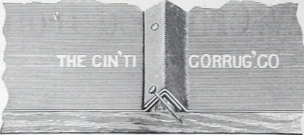 An illustration from Illustrated catalogue of the Cincinnati Corrugating Co. ... : superior corrugated and other sheet metal building material., 1893, leaf 35