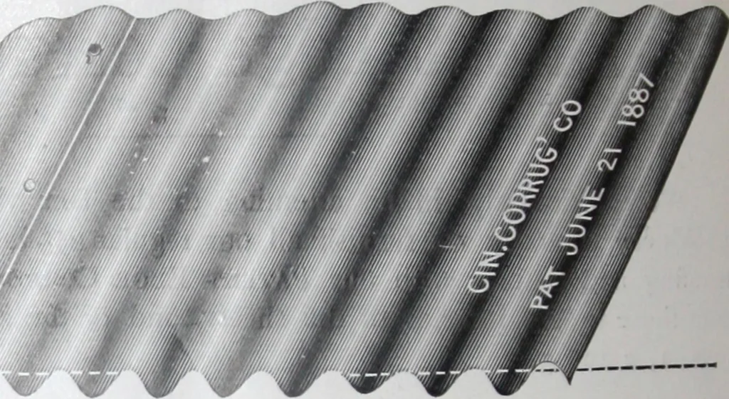 An illustration from Illustrated catalogue of the Cincinnati Corrugating Co. ... : superior corrugated and other sheet metal building material., 1893, leaf 7