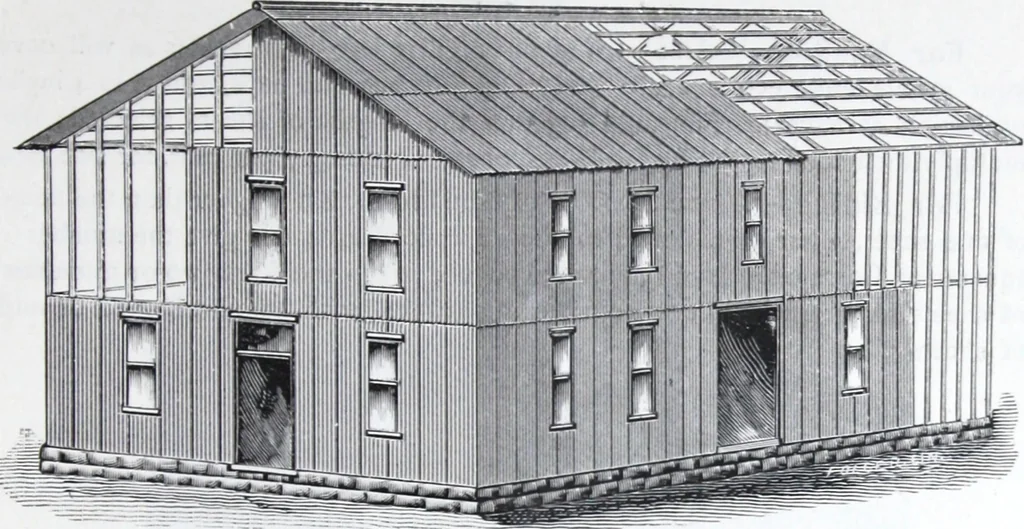 An illustration from Illustrated catalogue of the Cincinnati Corrugating Co. ... : superior corrugated and other sheet metal building material., 1893, leaf 8