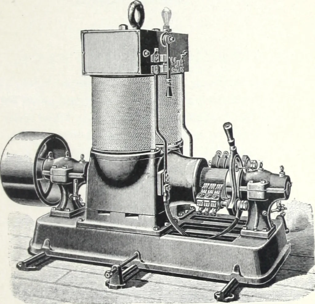 An illustration from Instructions for installing and operating bipolar generators for incandescent lighting., 1894, leaf 6