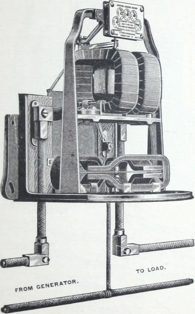 An illustration from Instructions for installing and operating the Thomson recording watt-meter., 1896, leaf 12