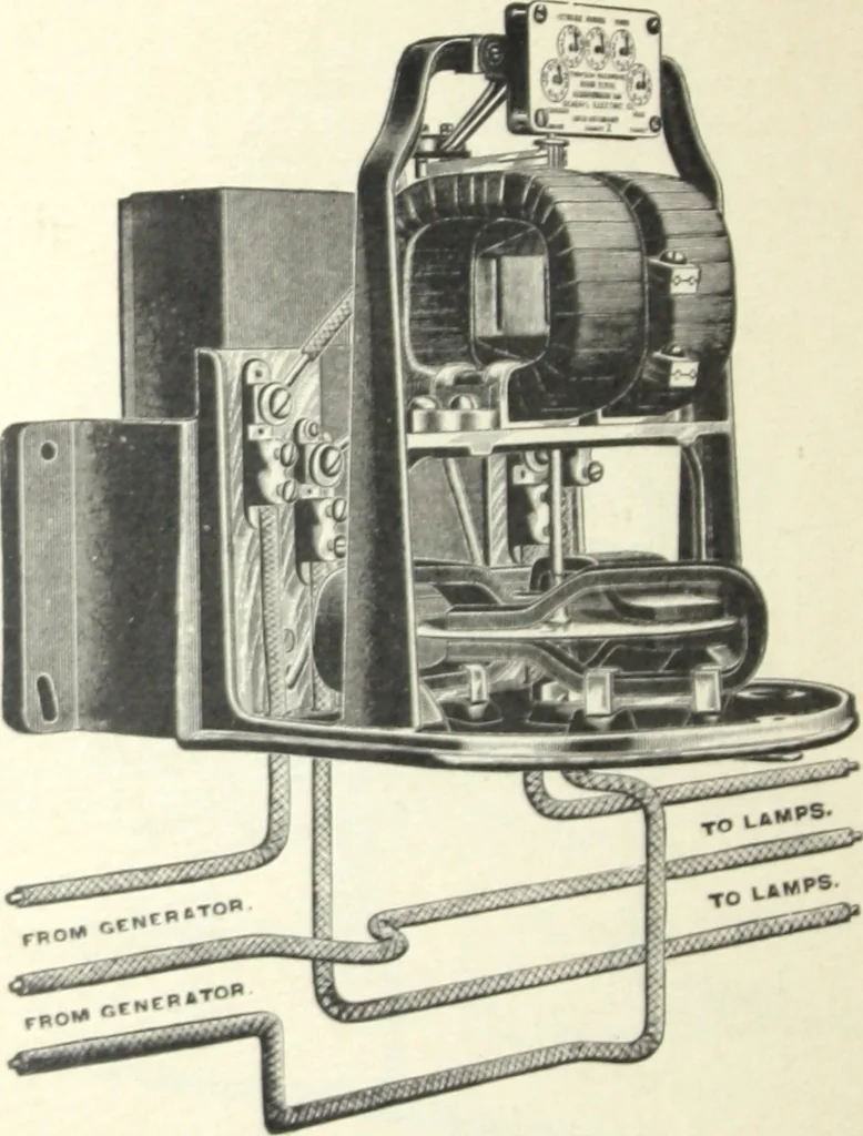 An illustration from Instructions for installing and operating the Thomson recording watt-meter., 1896, leaf 13