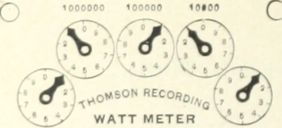 An illustration from Instructions for installing and operating the Thomson recording watt-meter., 1896, leaf 25