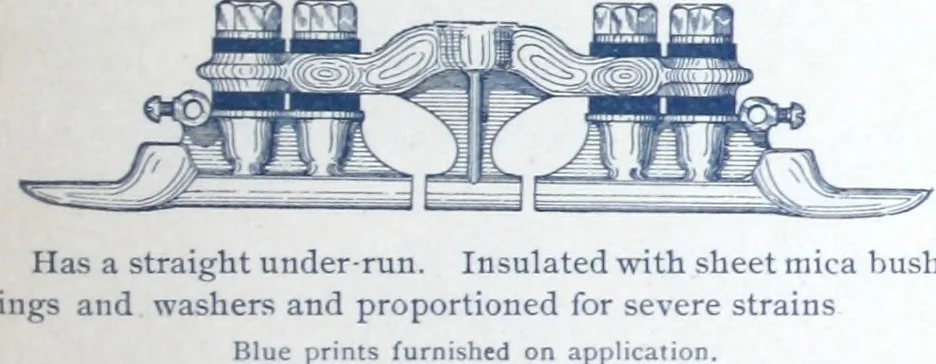 An illustration from Insulating materials : vulcabeston controller parts, field spools, bushings, etc. ..., 1894, leaf 18