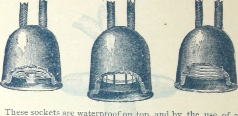An illustration from Insulating materials : vulcabeston controller parts, field spools, bushings, etc. ..., 1894, leaf 23