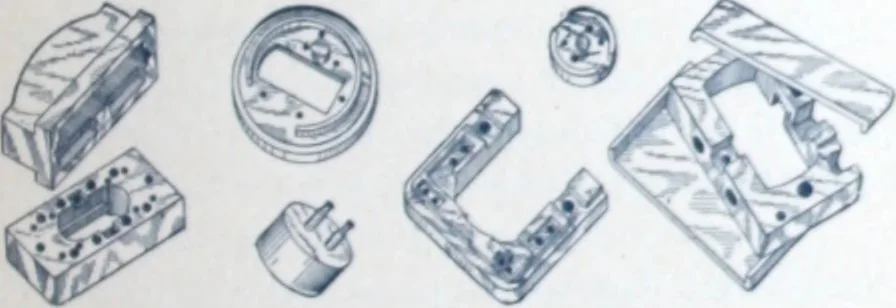 An illustration from Insulating materials : vulcabeston controller parts, field spools, bushings, etc. ..., 1894, leaf 26