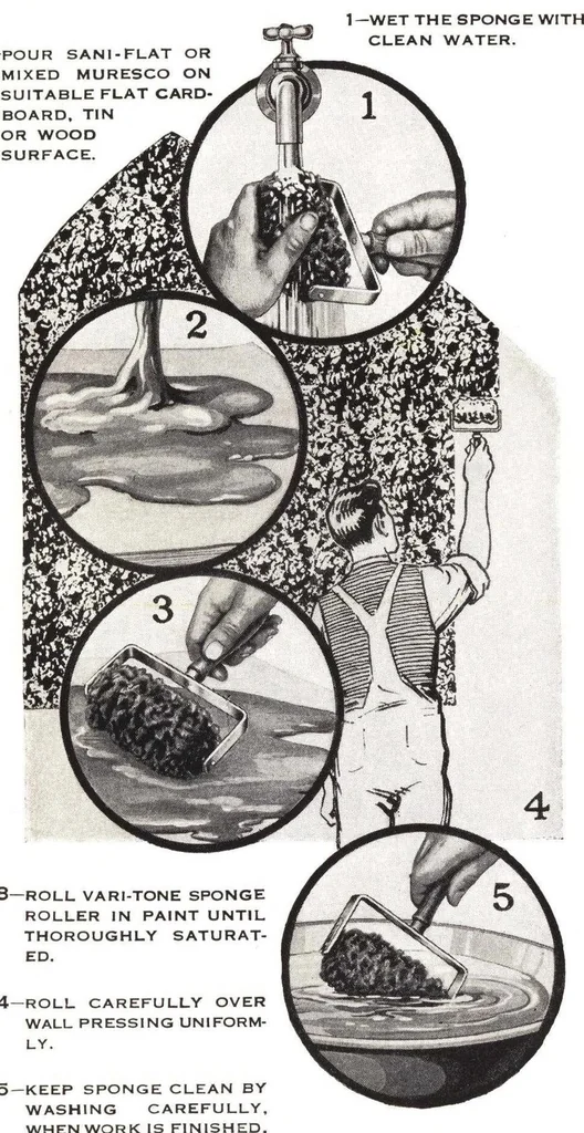 An illustration from Interior and exterior decoration: suggested decorative treatments for the home owner that beautify and protect., 1924, leaf 10
