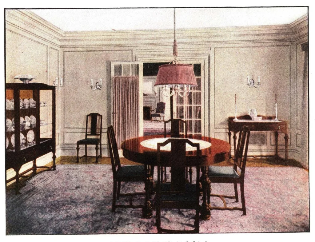 An illustration from Interior and exterior decoration: suggested decorative treatments for the home owner that beautify and protect., 1924, leaf 15
