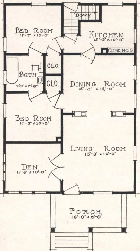 An illustration from Sterling homes, catalog no. 17, 1920, leaf 15