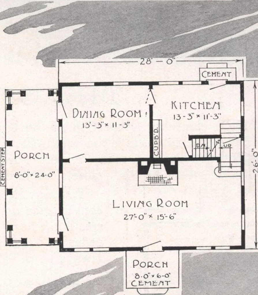 An illustration from Sterling homes, catalog no. 17, 1920, leaf 28