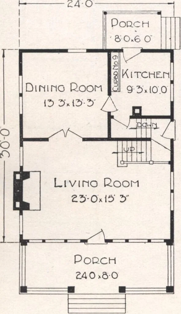 An illustration from Sterling homes, catalog no. 17, 1920, leaf 43