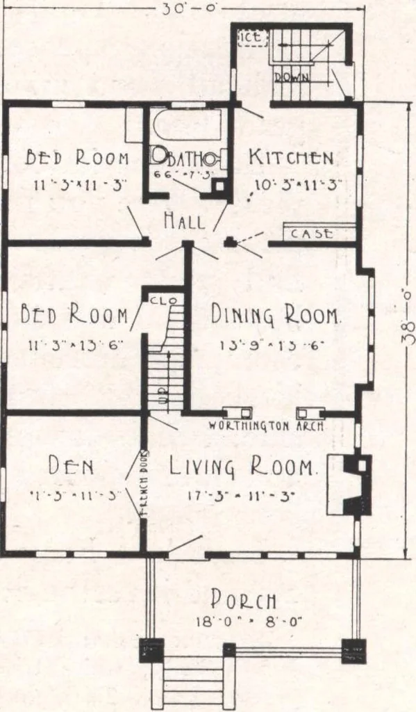 An illustration from Sterling homes, catalog no. 17, 1920, leaf 53