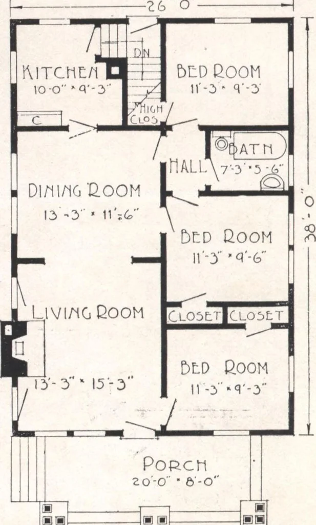 An illustration from Sterling homes, catalog no. 17, 1920, leaf 61