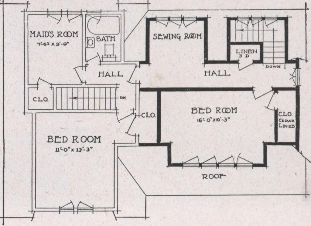 An illustration from The famous fifty and other favorite homes, 1916, leaf 101