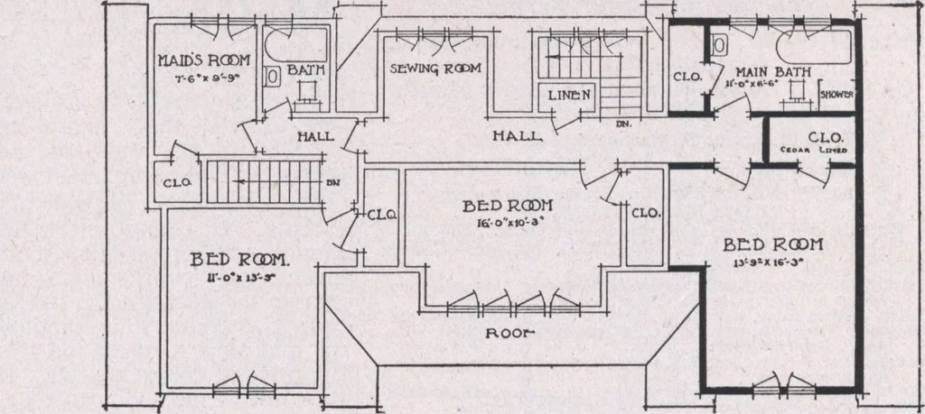 An illustration from The famous fifty and other favorite homes, 1916, leaf 102
