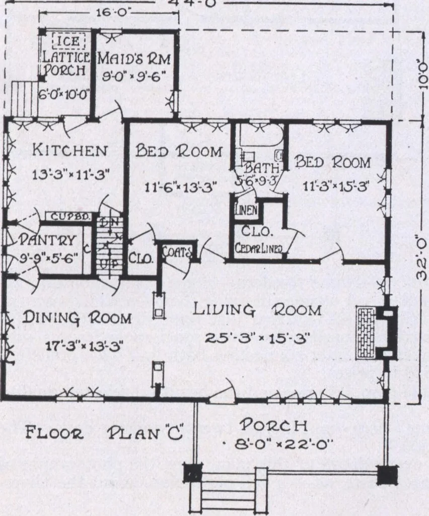 An illustration from The famous fifty and other favorite homes, 1916, leaf 104