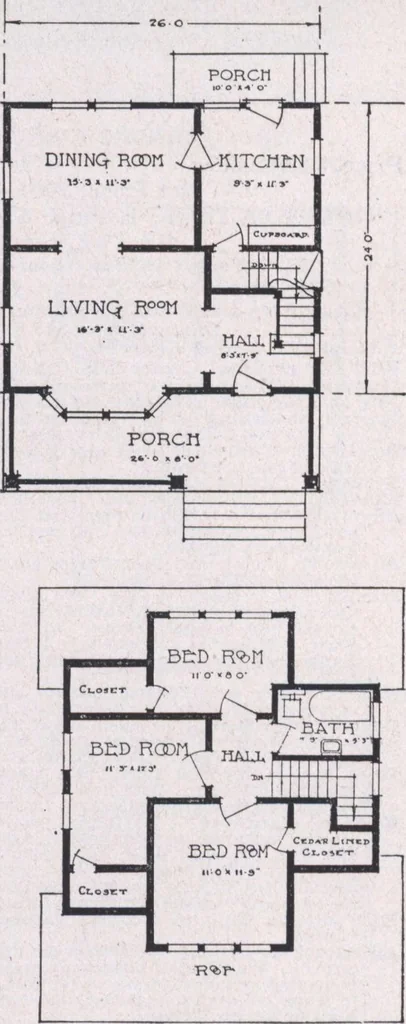 An illustration from The famous fifty and other favorite homes, 1916, leaf 110