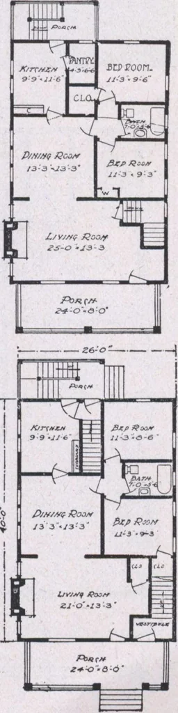 An illustration from The famous fifty and other favorite homes, 1916, leaf 116