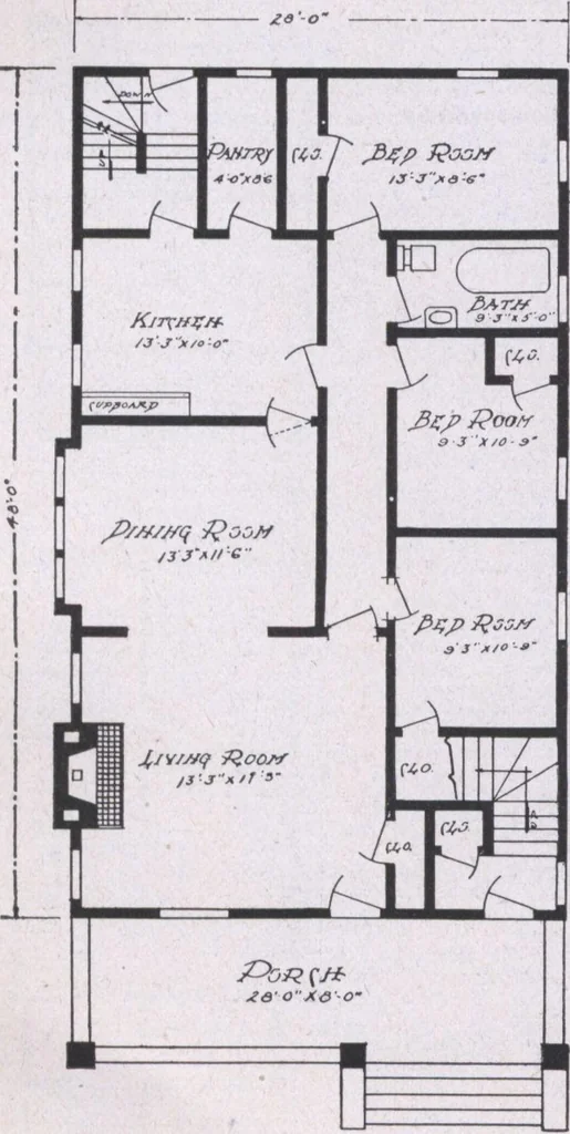 An illustration from The famous fifty and other favorite homes, 1916, leaf 117